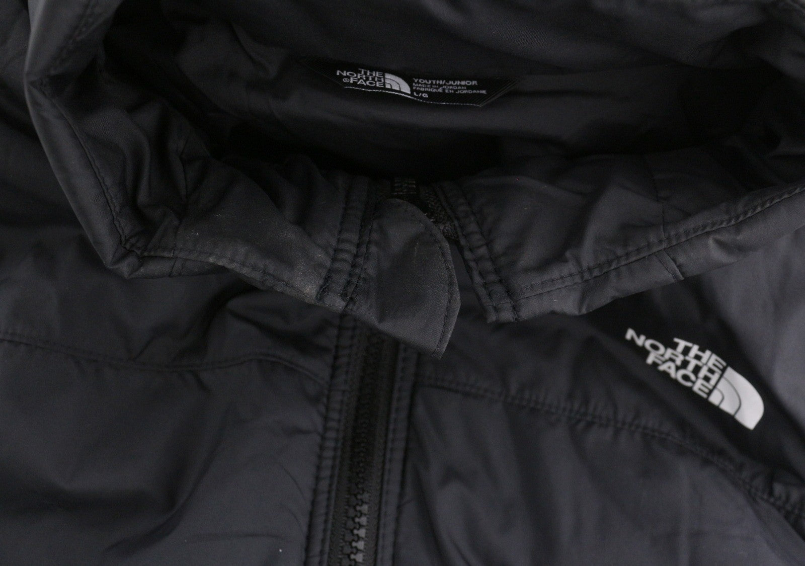 THE NORTH FACE Reactor Insulated Boy Waistcoat L Youth Quilted Zip Front Black