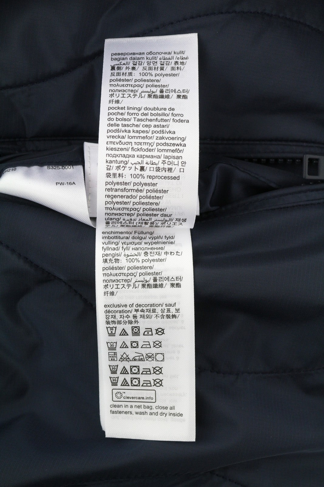 TOMMY HILFIGER Reversible Quilted Men Jacket L Blue Padded Hood Full Zip RRP239