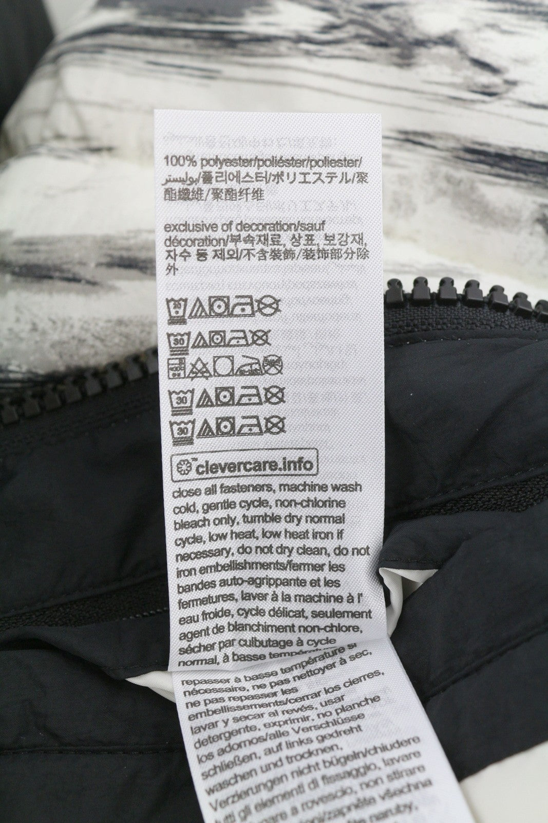 CALVIN KLEIN Crinkle Nylon Colorblock Quilt Men Jacket 2XL Padded Pattern RRP325