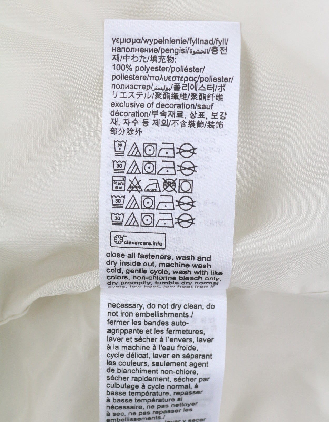 CALVIN KLEIN Disrupted Logo Men Jacket L White Quilted Hooded Insulated RRP365