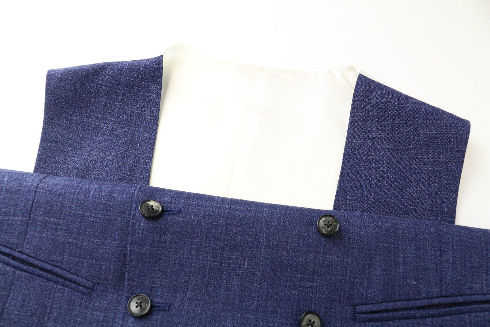 SUITSUPPLY Havana Tulip UL Ferrara Men Suit UK34R UK38L W31 Wool Silk Linen 3Pc