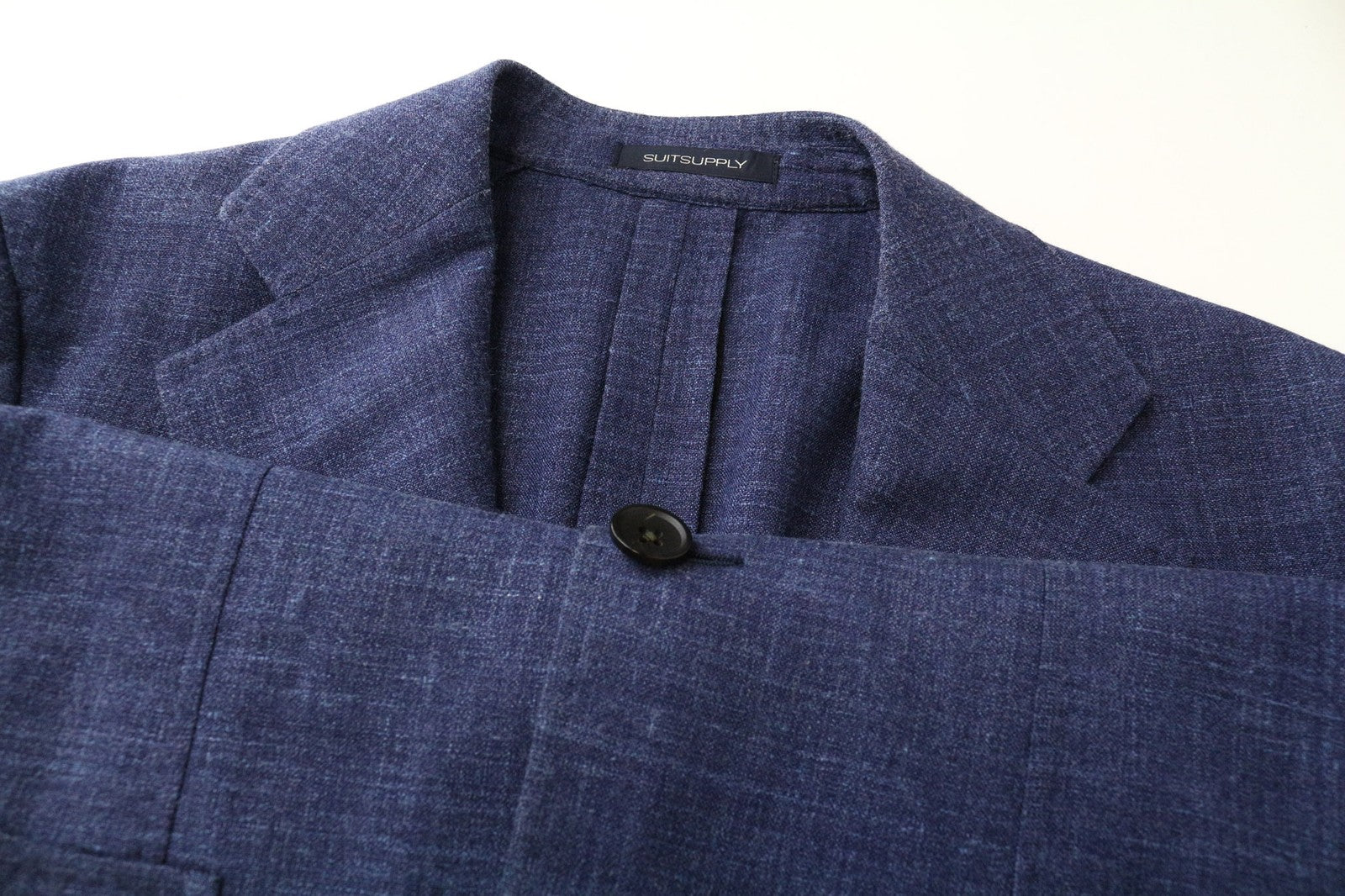 SUITSUPPLY Havana Tulip UL Ferrara Men Suit UK34R UK38L W31 Wool Silk Linen 3Pc