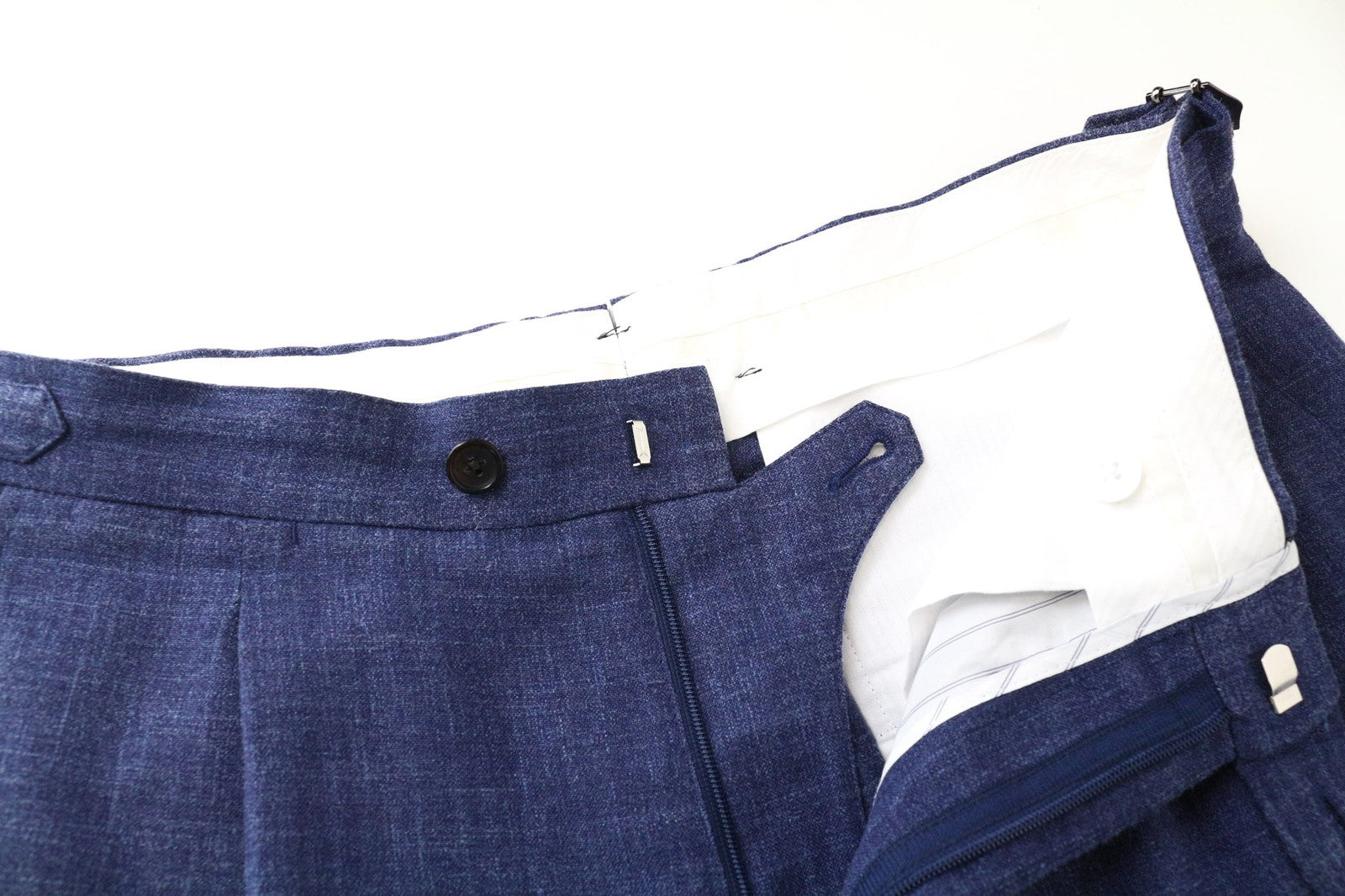 SUITSUPPLY Havana Tulip UL Ferrara Men Suit UK34R UK38L W31 Wool Silk Linen 3Pc