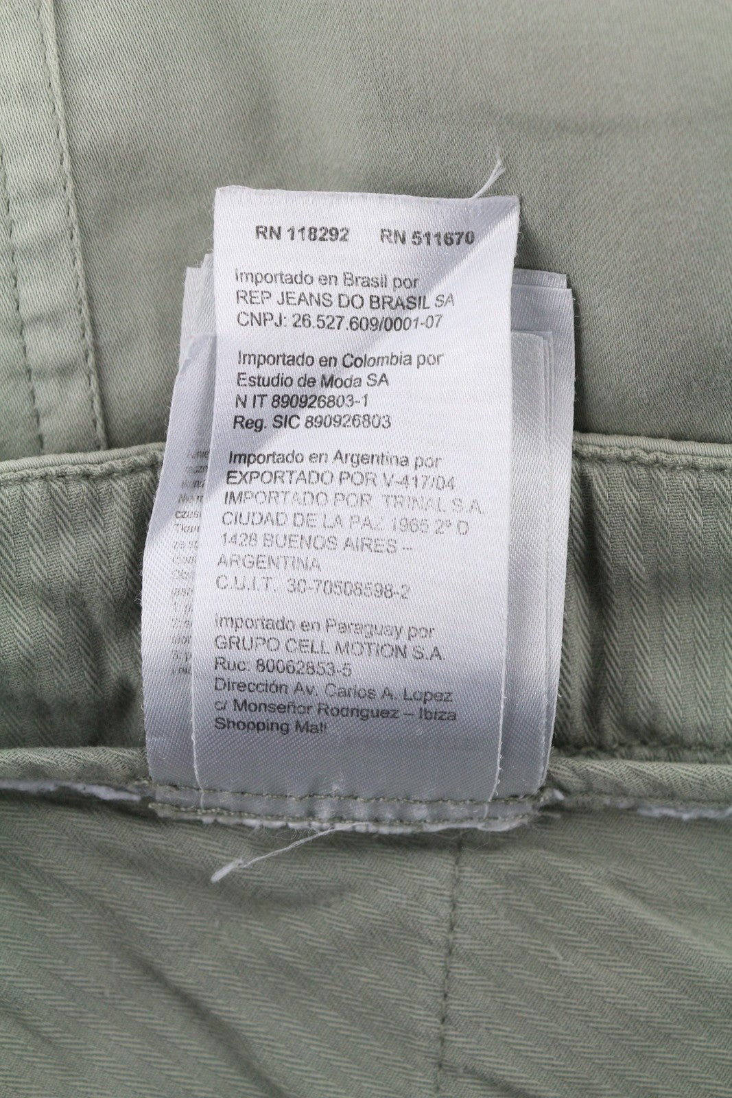 REPLAY W8769B Women Trousers W29 Grey Cropped Cargo Button Fly Ankle