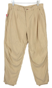 THE NORTH FACE Men Trousers W36 Brown Pleated Casual Trek Zip Fly Pockets