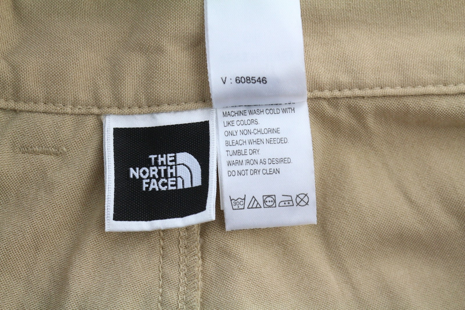 THE NORTH FACE Men Trousers W36 Brown Pleated Casual Trek Zip Fly Pockets
