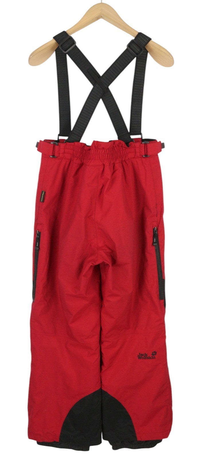 JACK WOLFSKIN Women Trousers L Red Texapore Recco Ski Snow Salopettes