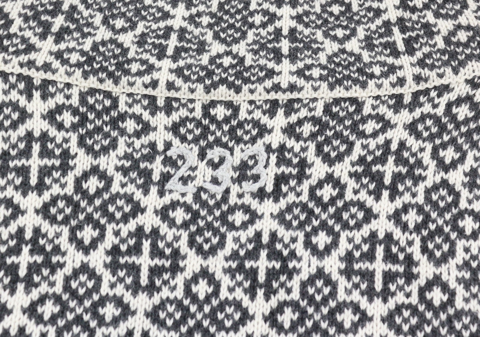 ODD MOLLY M214-233 Women Jumper XS Grey Cotton Patterned Knit Logo Cardigan