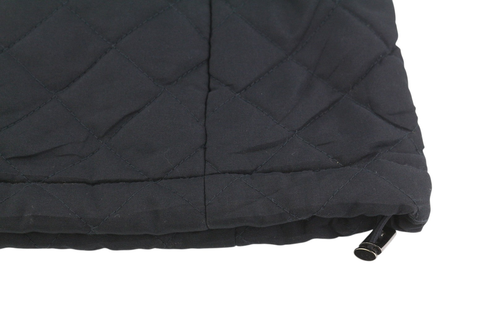 LAUREN RALPH LAUREN Women Waistcoat L Black Quilted Faux Fur Collar Insulated