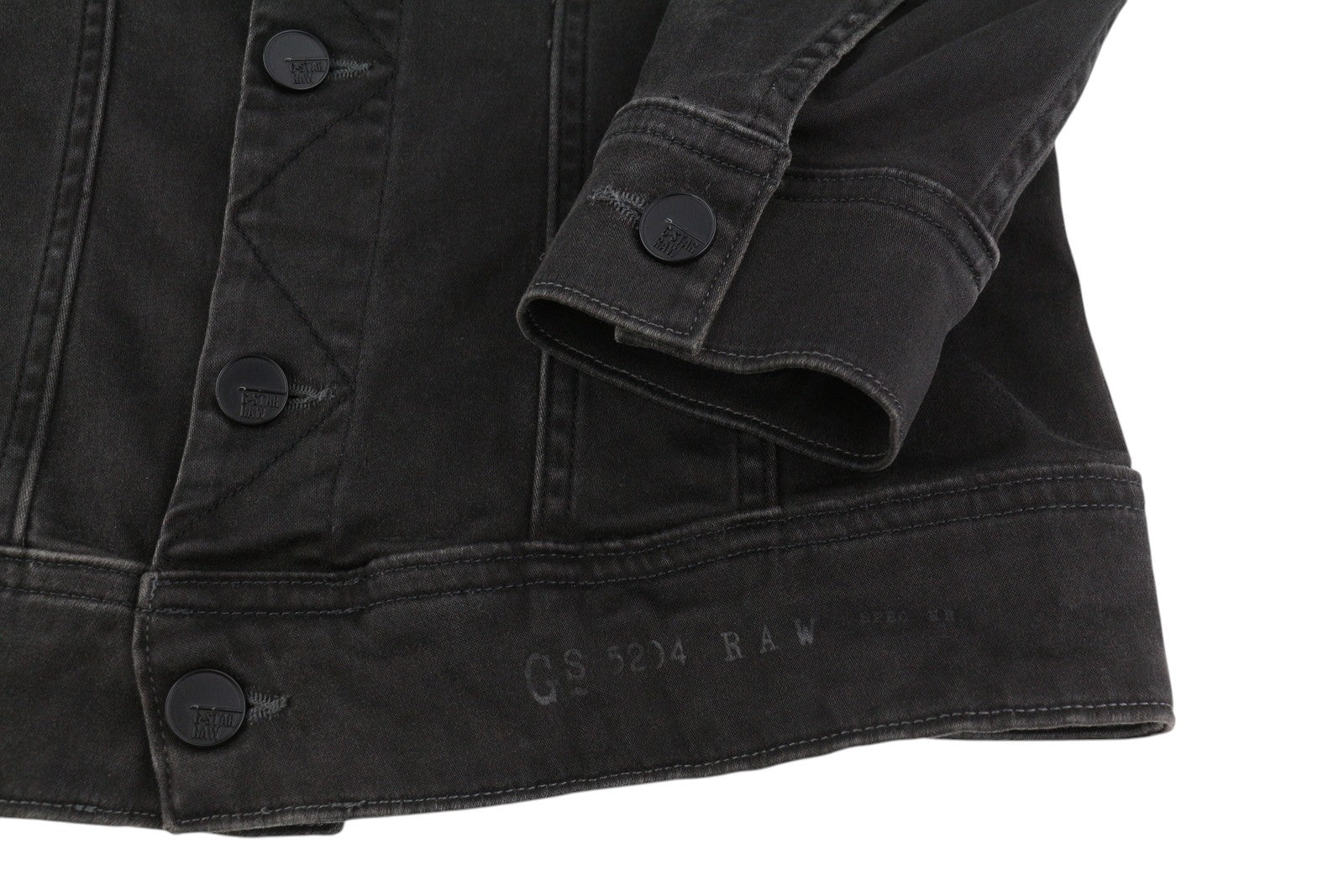 G-STAR Fender Slim Tailor Jkt Women Jacket XS Black Stretch Denim Button