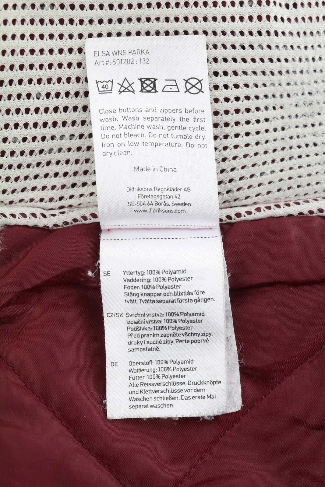 DIDRIKSONS Elsa Parka Women Jacket EU34 Blue Waterproof Storm System