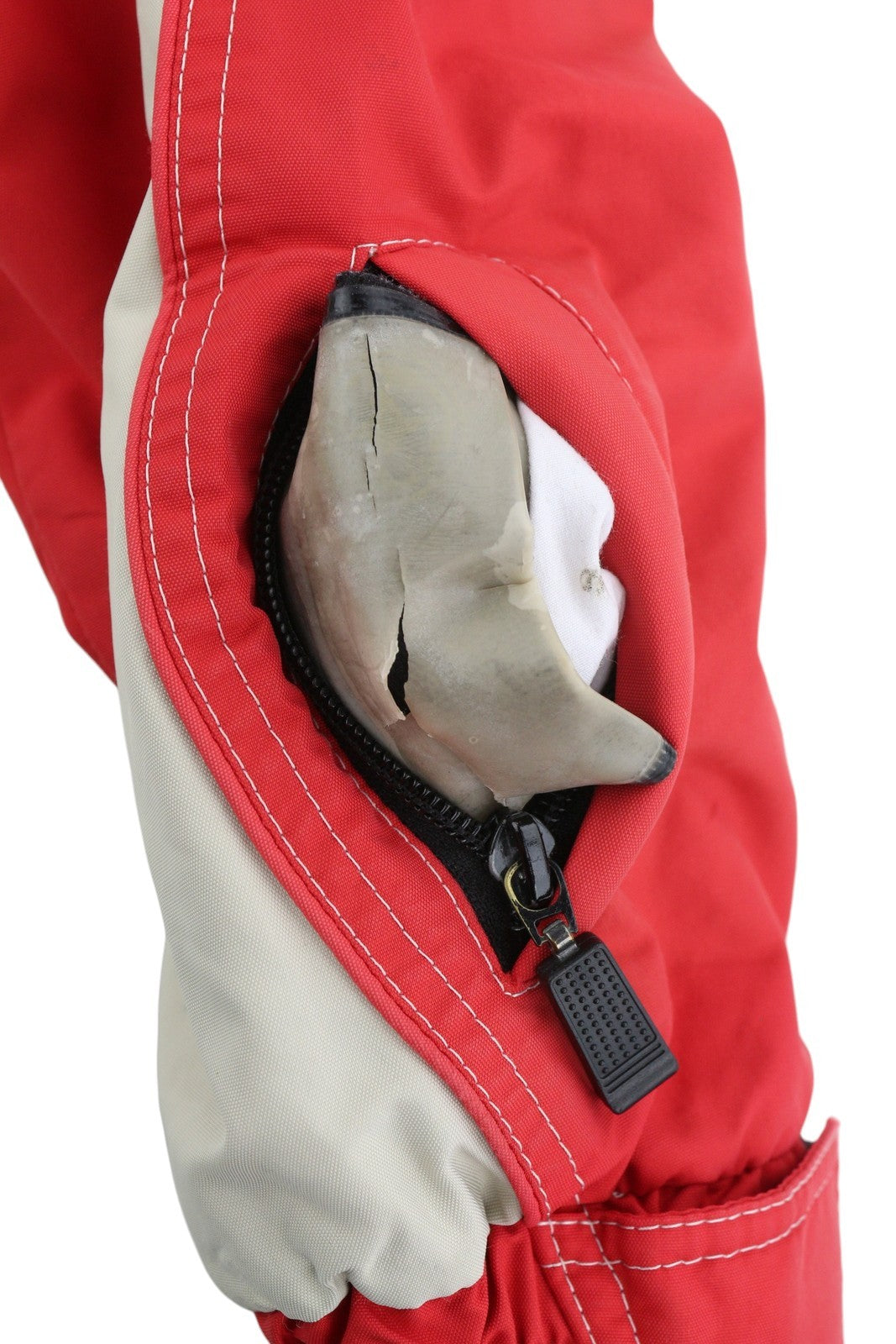 COLMAR Men Jacket 44 Red Vintage Zip Front Lined Lightweight Hood