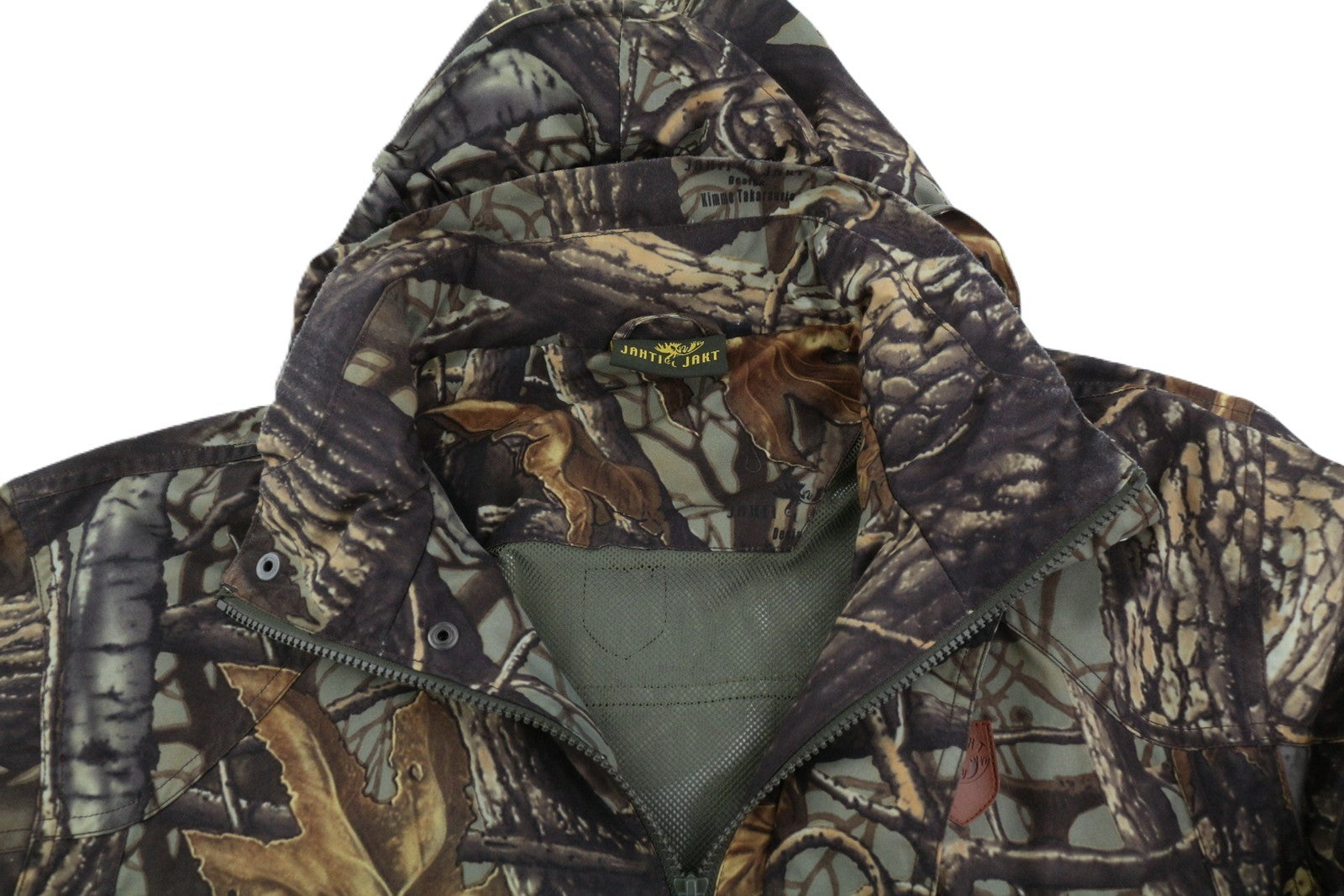 JAHTI JAKT Men Jacket M Pattern Hooded Hunting Drawstring Waist Light