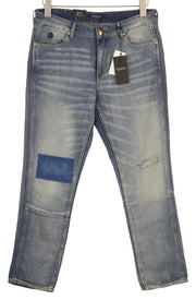 SCOTCH & SODA Bandit Women Jeans W26/L30 Linen Blend Distressed Slim Tapered