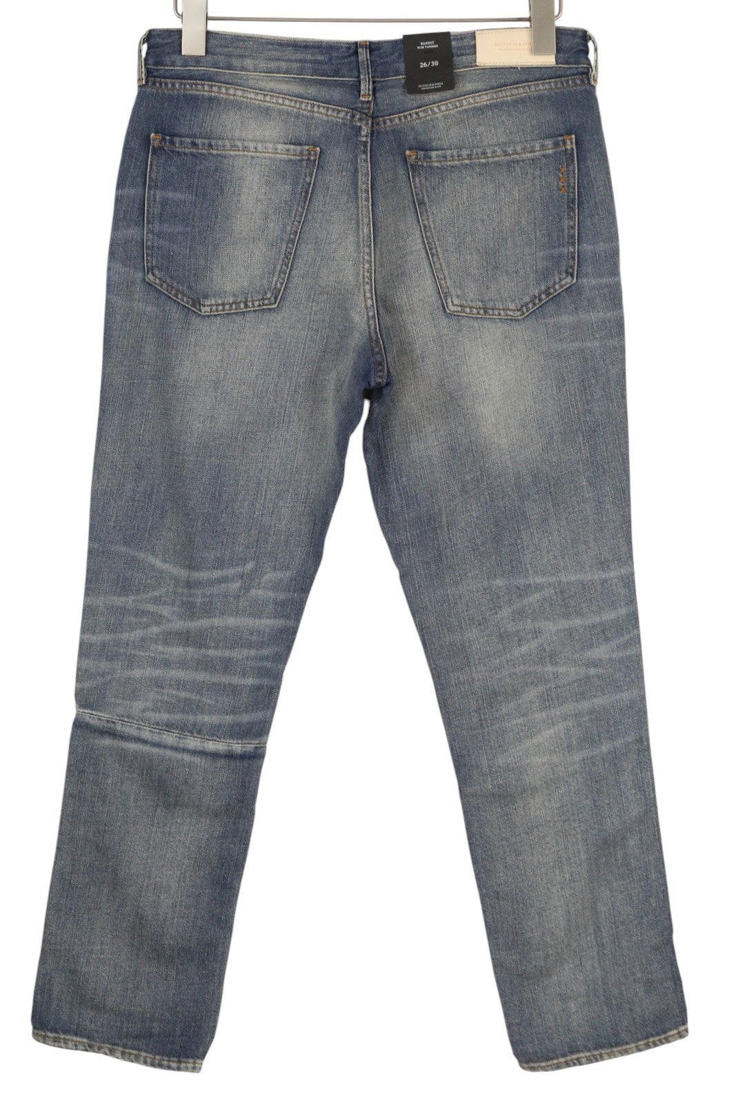 SCOTCH & SODA Bandit Women Jeans W26/L30 Linen Blend Distressed Slim Tapered