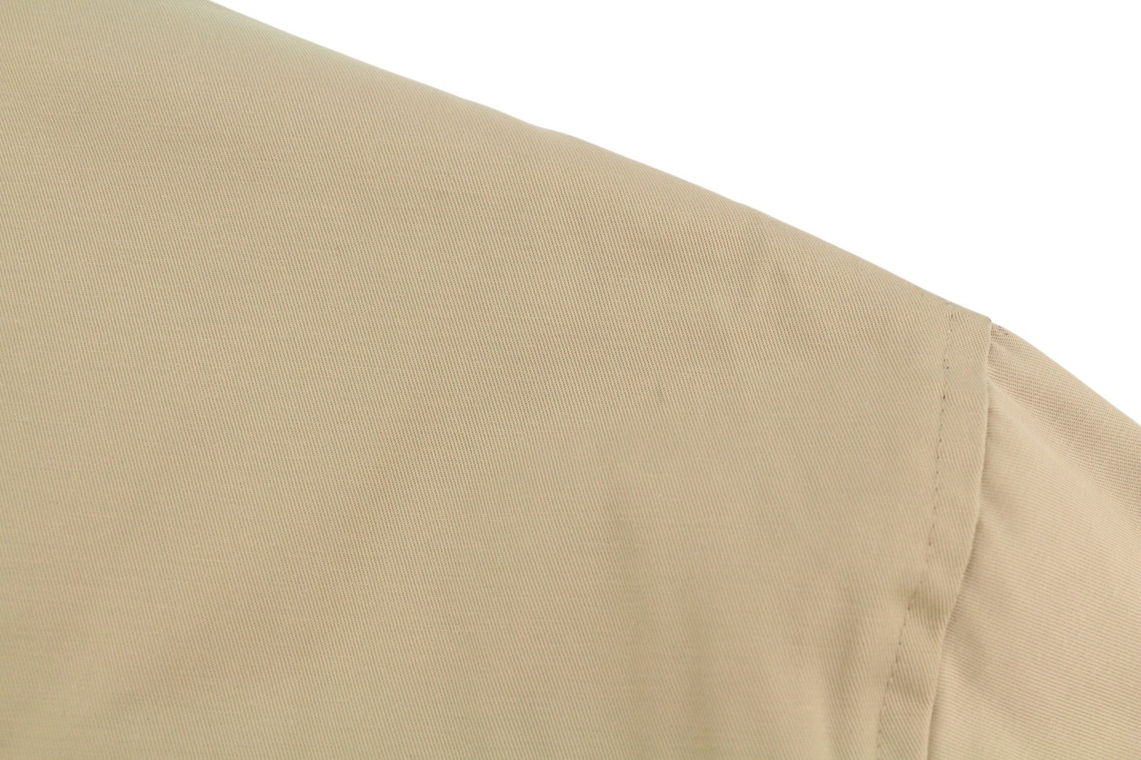 YVES SAINT LAURENT Men Jacket 48 Beige Full Zip Spread Collar Lined Pockets