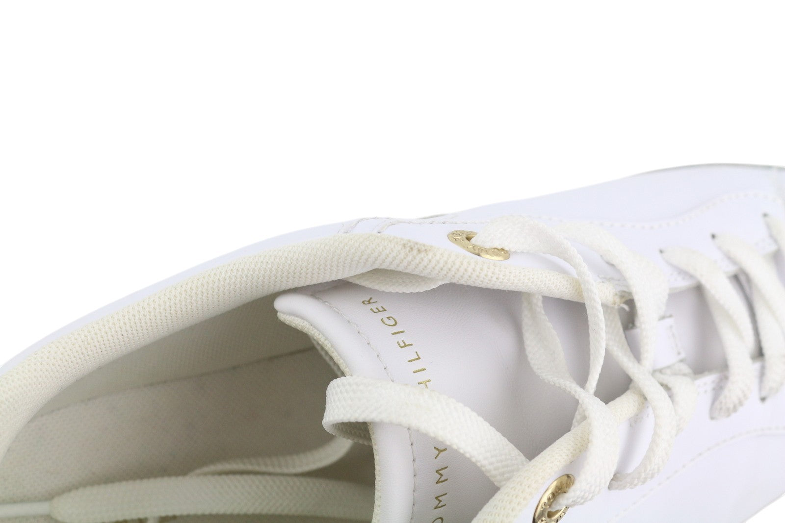 TOMMY HILFIGER Essential Court Men Sneakers EU42 White Leather Low RRP119