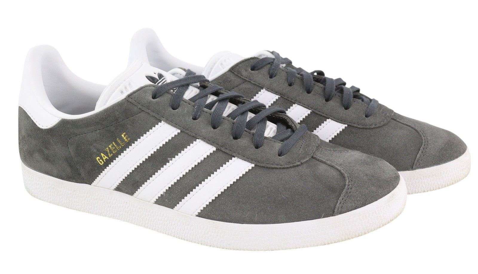 ADIDAS Gazelle Men Sneakers EU43.5 Grey Suede Leather Low Lace Trainers
