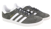 ADIDAS Gazelle Men Sneakers EU43.5 Grey Suede Leather Low Lace Trainers