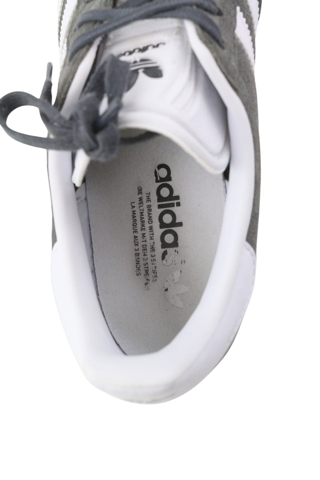 ADIDAS Gazelle Men Sneakers EU43.5 Grey Suede Leather Low Lace Trainers