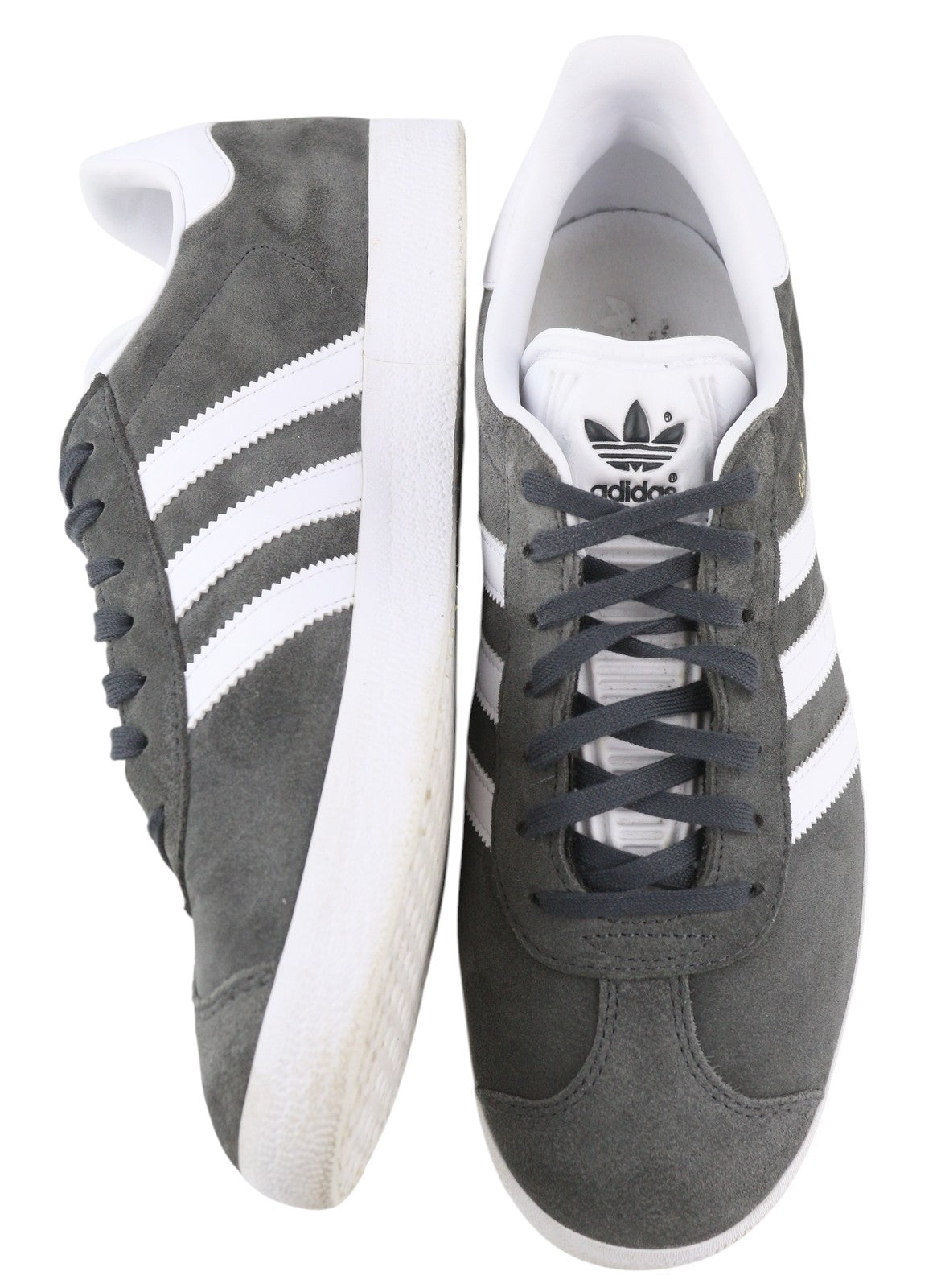 ADIDAS Gazelle Men Sneakers EU43.5 Grey Suede Leather Low Lace Trainers