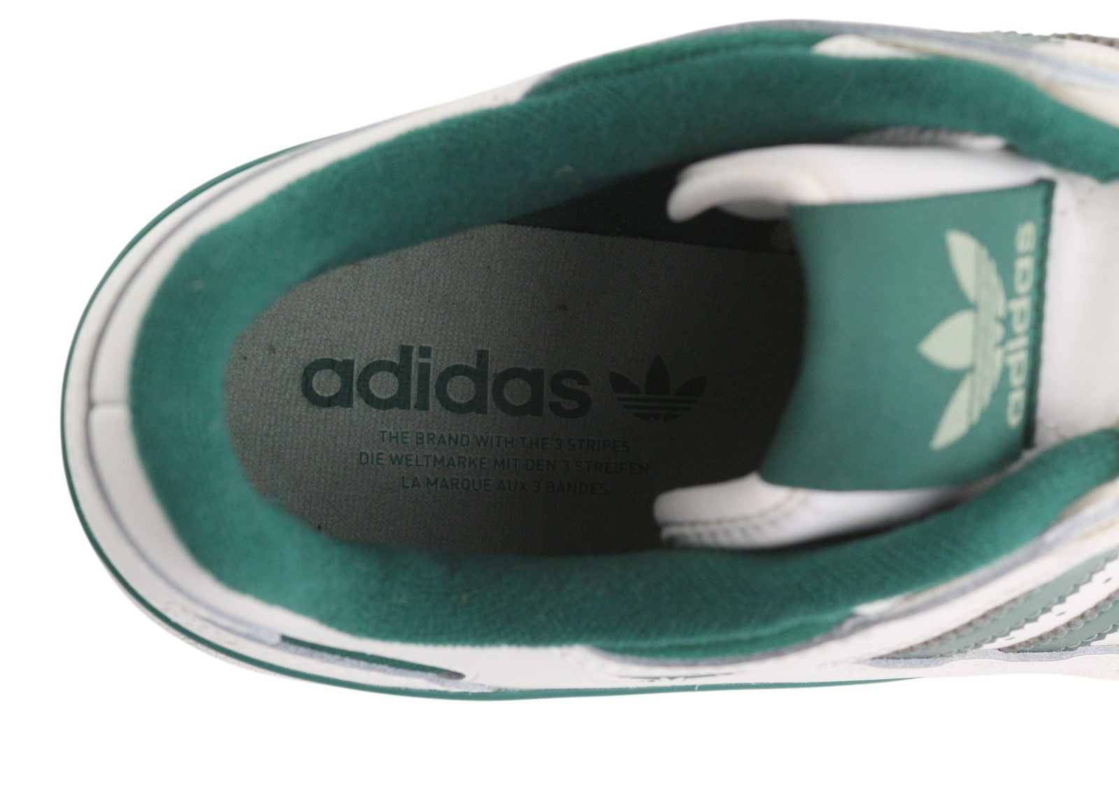 ADIDAS Forum Men Sneakers EU45.5 White Leather Low Lace Trainers RRP120