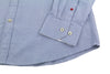 Blue Cotton Button-Up