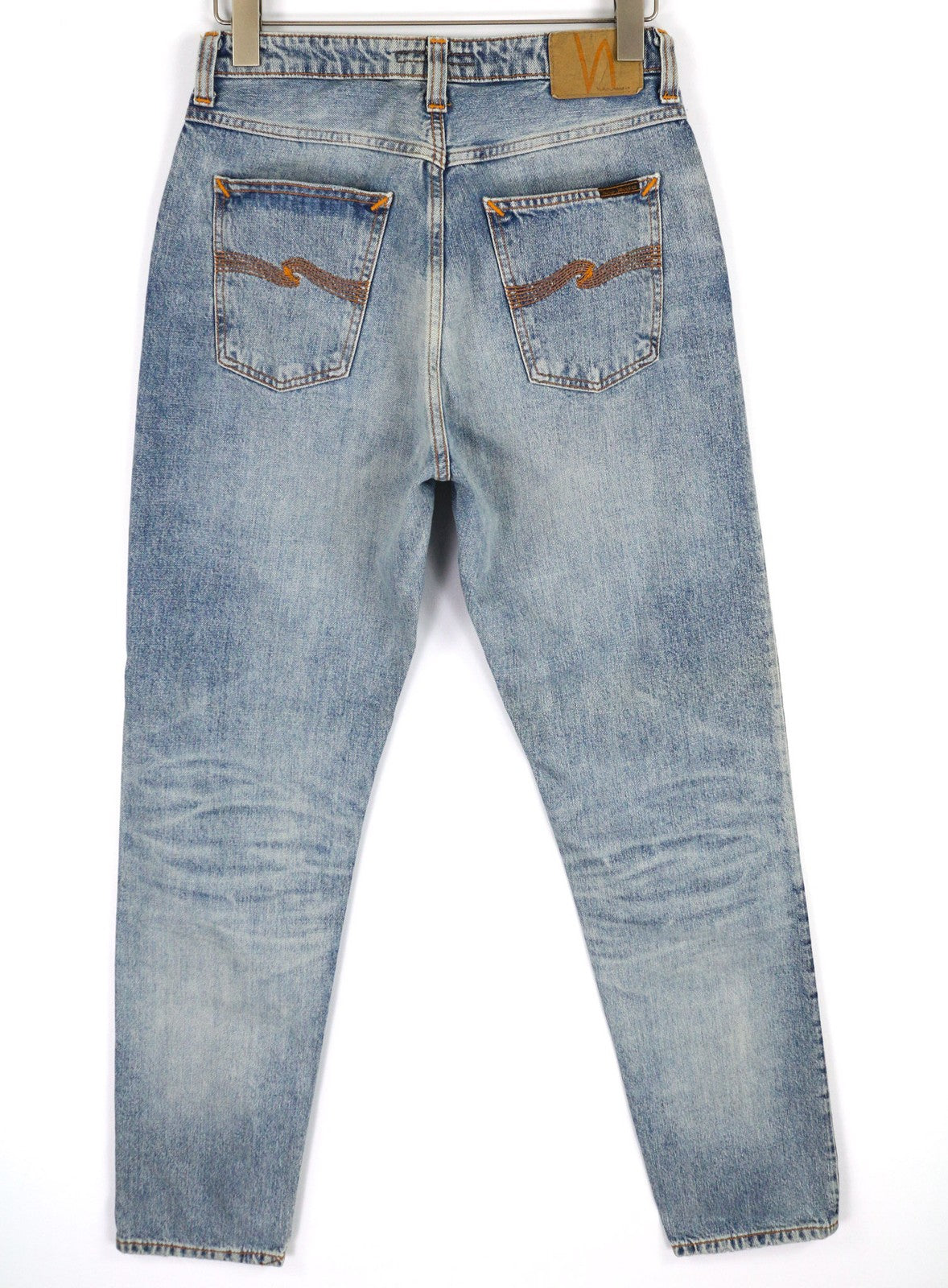 NUDIE JEANS Breezy Britt Women Jeans W29/L32 Washed Blue Slim Fit Denim