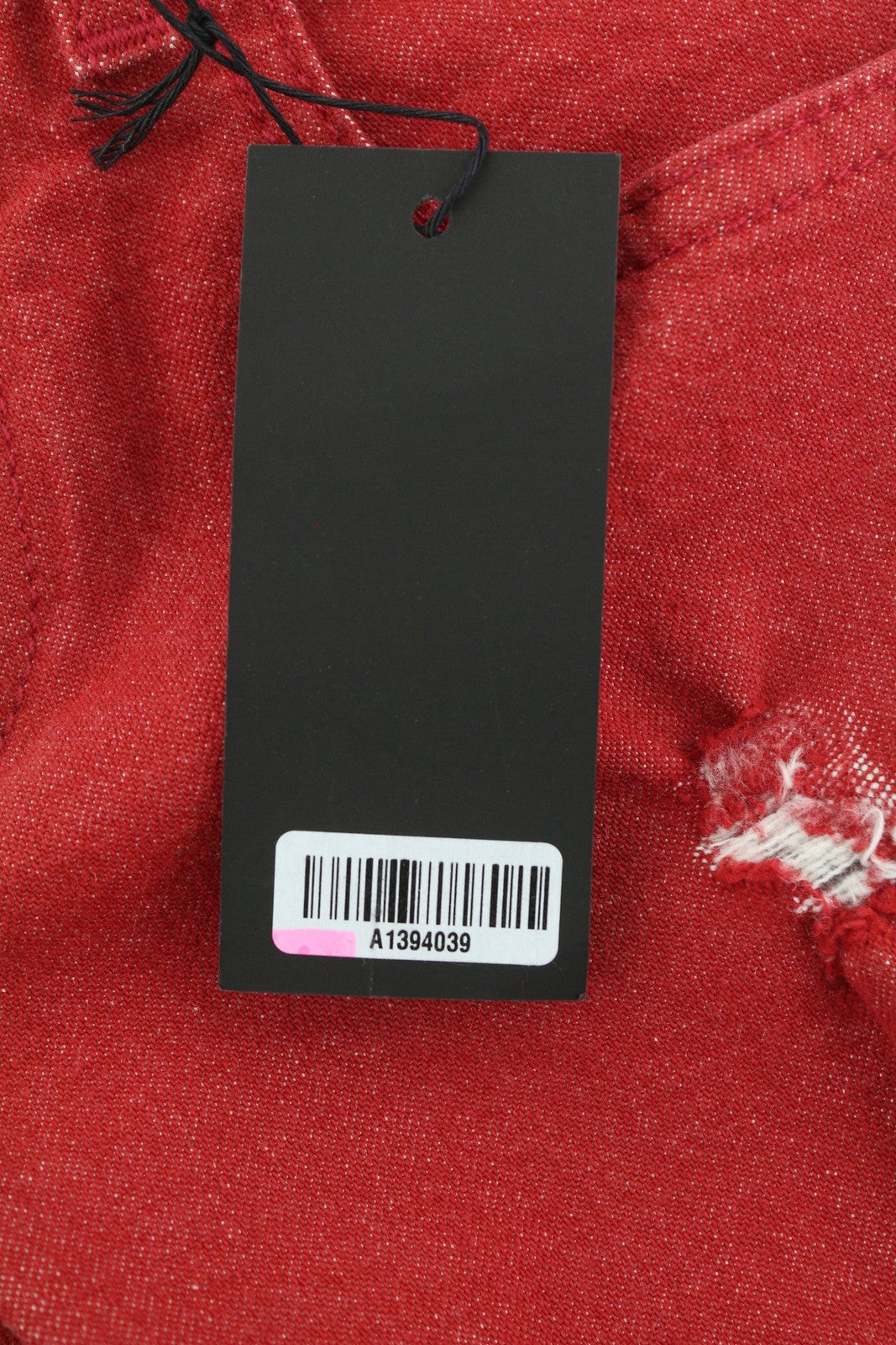 R13 Kate Skinny Women Jeans 24 Red Distressed Ripped Ankle Denim