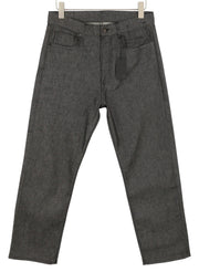 R13 Boyfriend Women Jeans 27 Vintage Grey Straight Cropped Ankle Denim