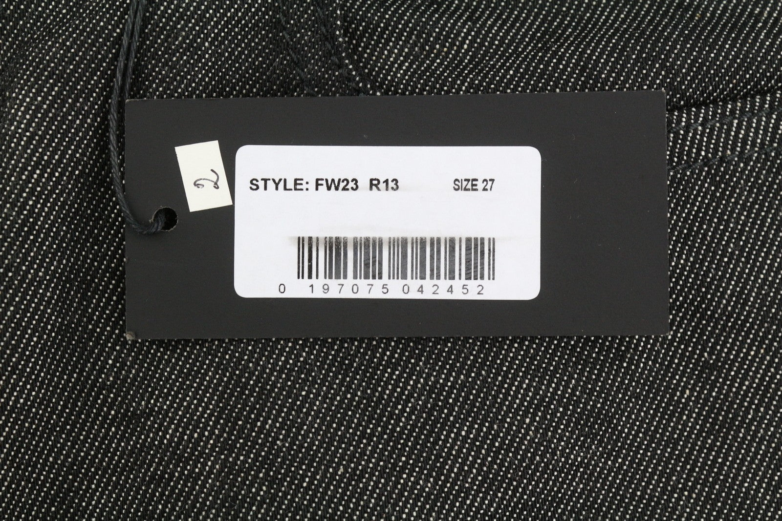 R13 Boyfriend Women Jeans 27 Vintage Grey Straight Cropped Ankle Denim