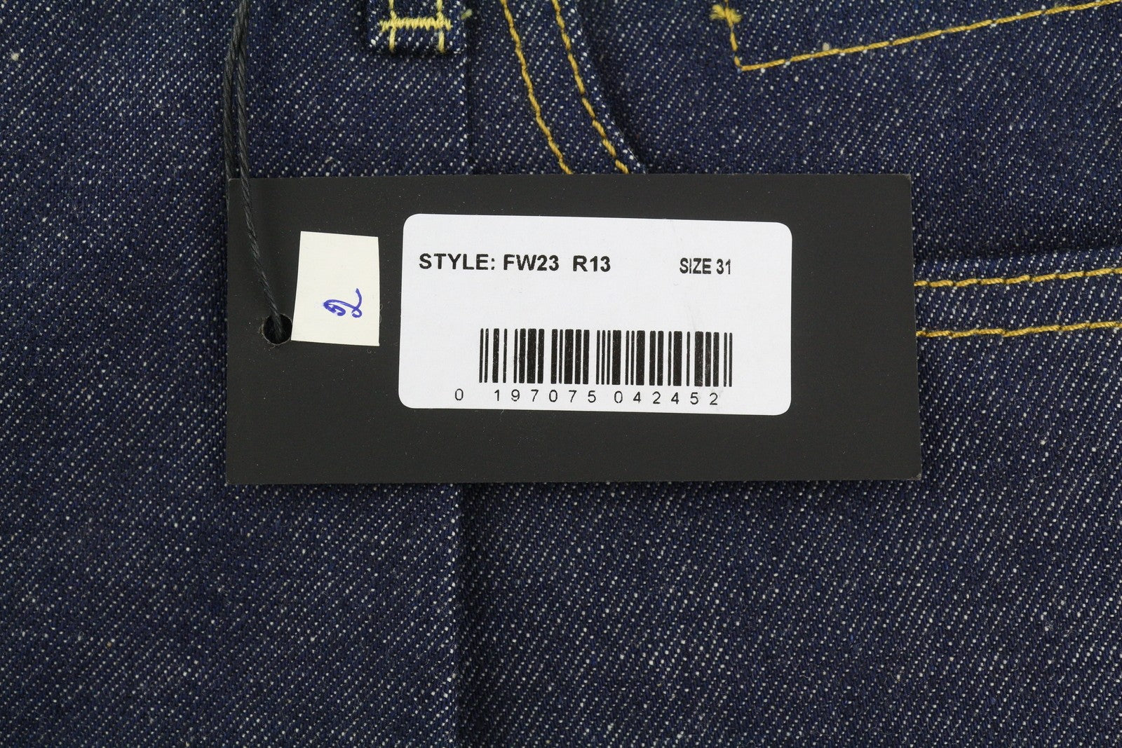 R13 Wayne Articulated Knee Women Jeans 31 Hester Blue Loose Baggy Denim