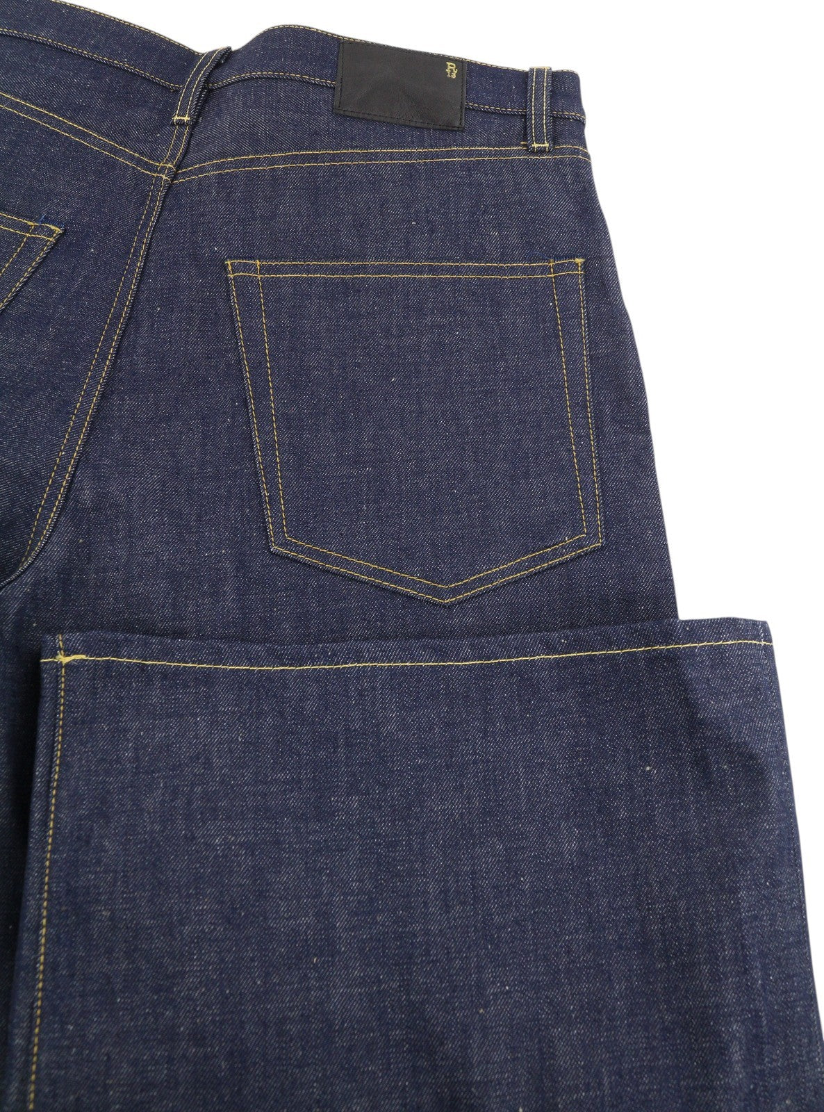 R13 Lisa Baggy Women Jeans 27 Bain Blue Straight Zip Fly Long Denim