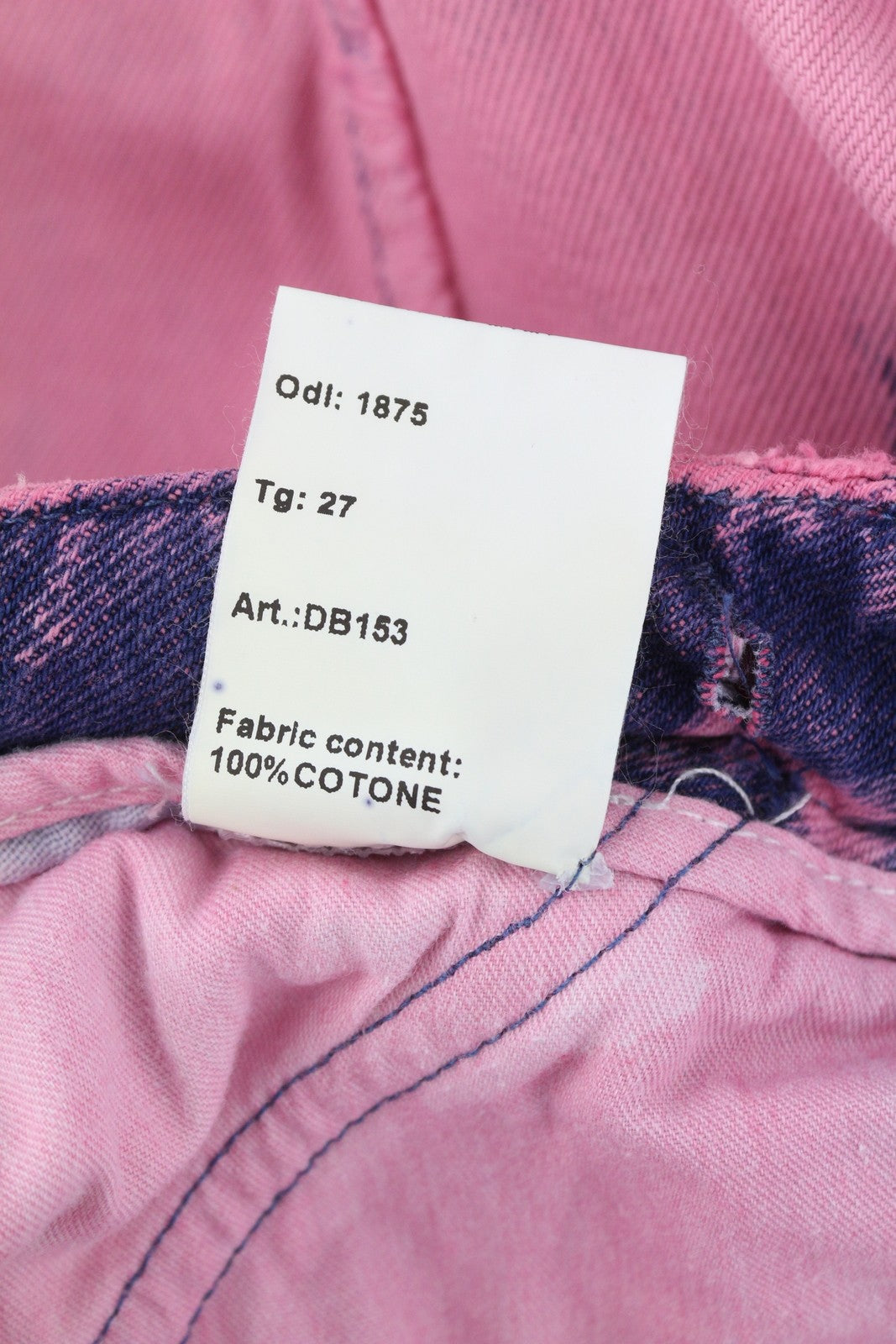 DARKPARK Vivi Cargo Women Jeans 27 PB Pink Blue Relaxed Wide Denim