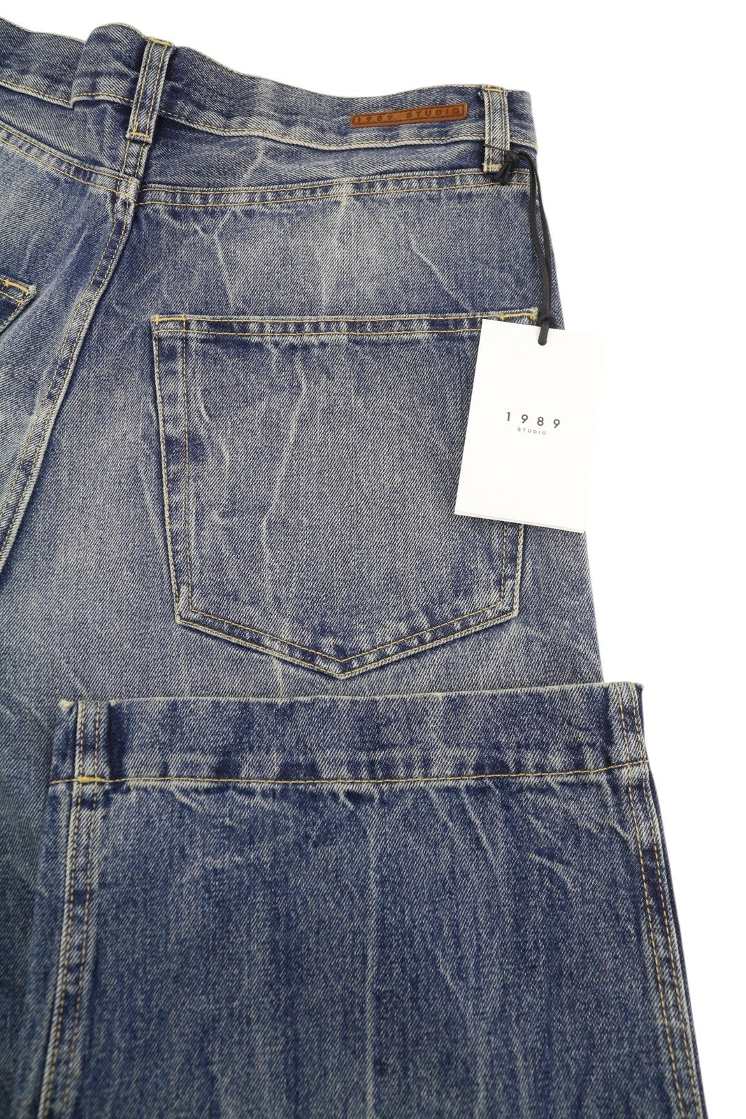 1989 STUDIO Old Mastiff Men Jeans W30 Blue Faded Wide Leg RRP420