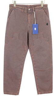 MARCELO BURLON County Of Milan Men Trousers M Straight Faded RRP569
