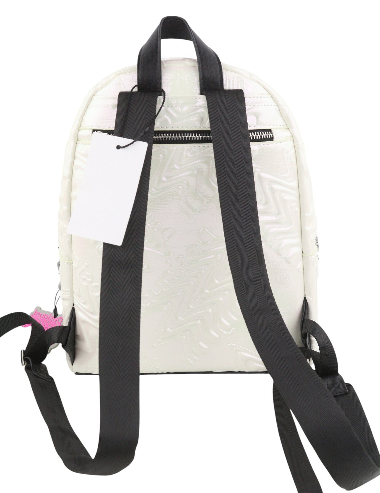 DESIGUAL Back Metalover Mombasa Mini Women Bag OS White Shiny Backpack