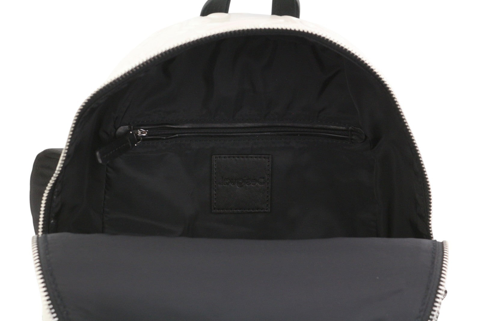 DESIGUAL Back Metalover Mombasa Mini Women Bag OS White Shiny Backpack