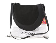 DESIGUAL Bols Sun Women Bag OS Black Leather Linen Blend Half Moon Type