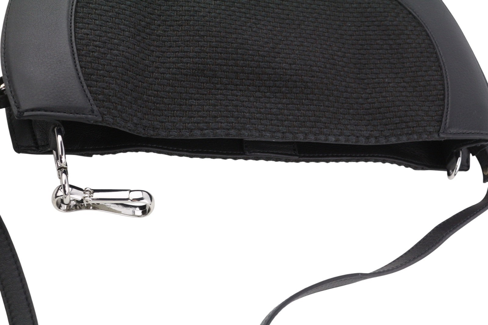 DESIGUAL Bols Sun Women Bag OS Black Leather Linen Blend Half Moon Type