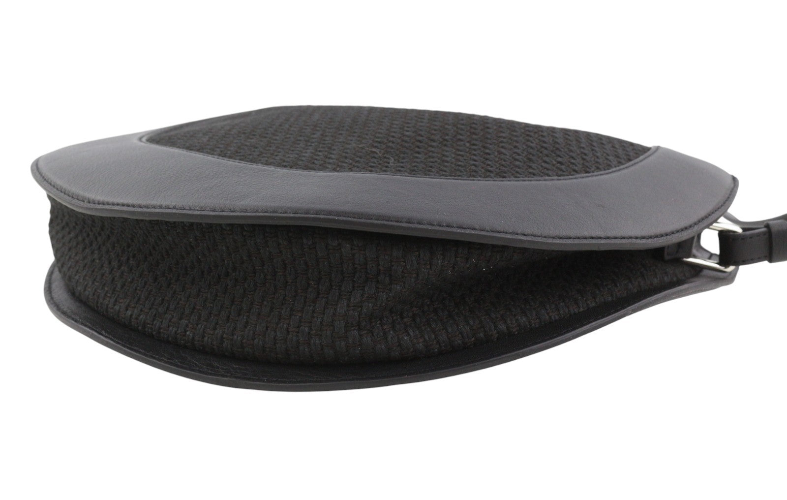 DESIGUAL Bols Sun Women Bag OS Black Leather Linen Blend Half Moon Type