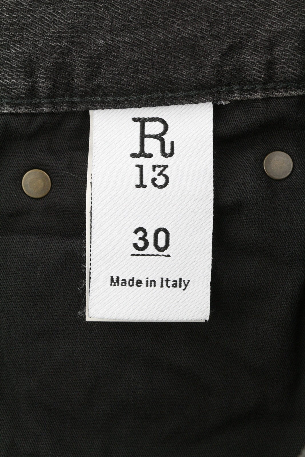 R13 Crop Wide Leg Women Jeans 30 Wilson Black Faded PS25 RRP695