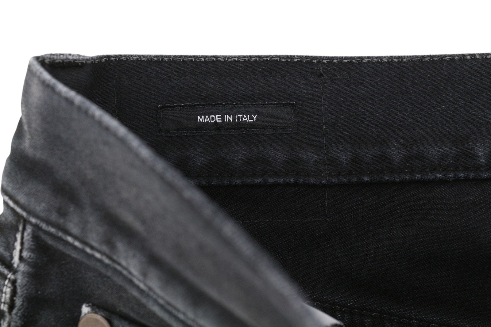 R13 X-BF Women Jeans 27 Black Moleskin Cropped Zip Fly FW25