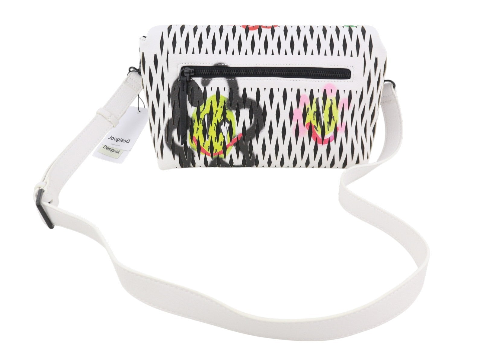 DESIGUAL Arty Pepo Vanecia Women Bag OS Colourful Textured Crossbody