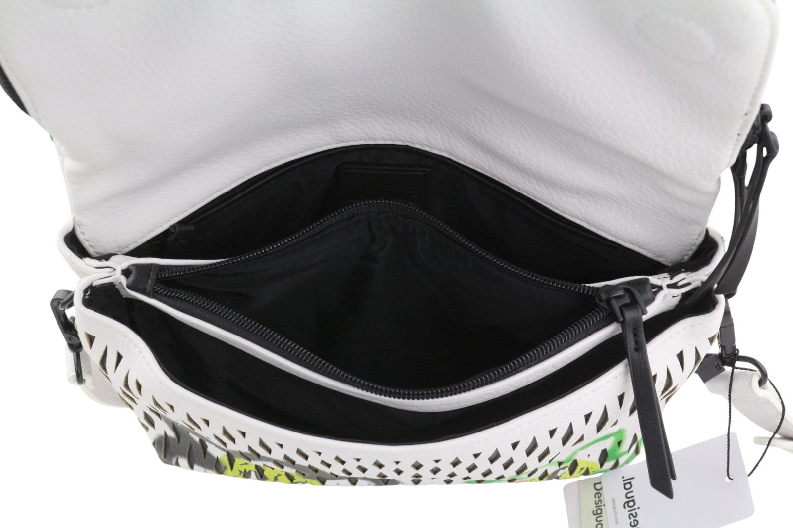 DESIGUAL Arty Pepo Vanecia Women Bag OS Colourful Textured Crossbody