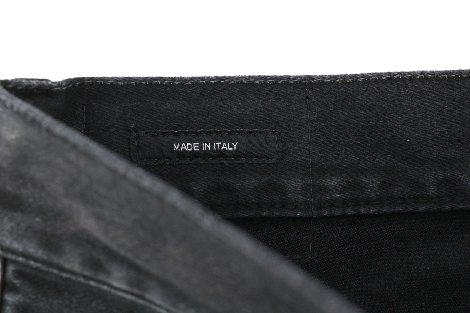 R13 X-BF Women Jeans 25 Black Moleskin Cropped Zip Fly FW25