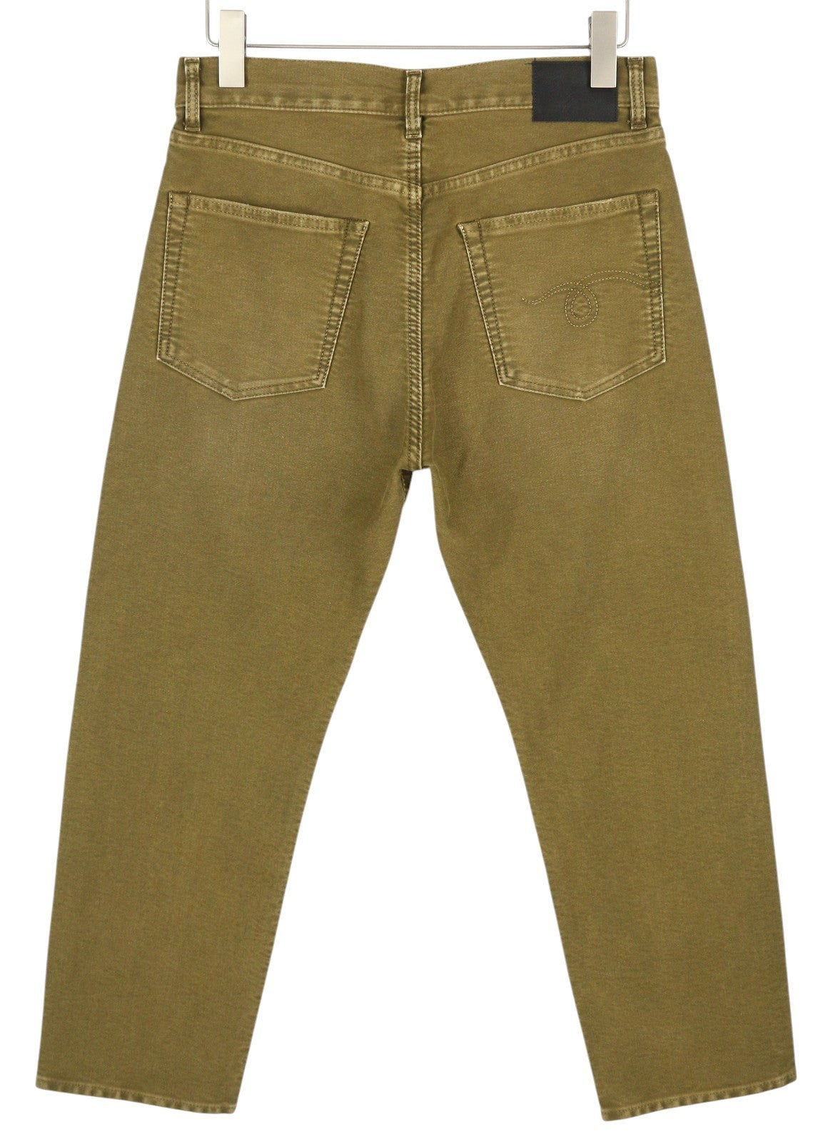 R13 Boyfriend Women Trousers 26 Olive Moleskin Cropped FW25