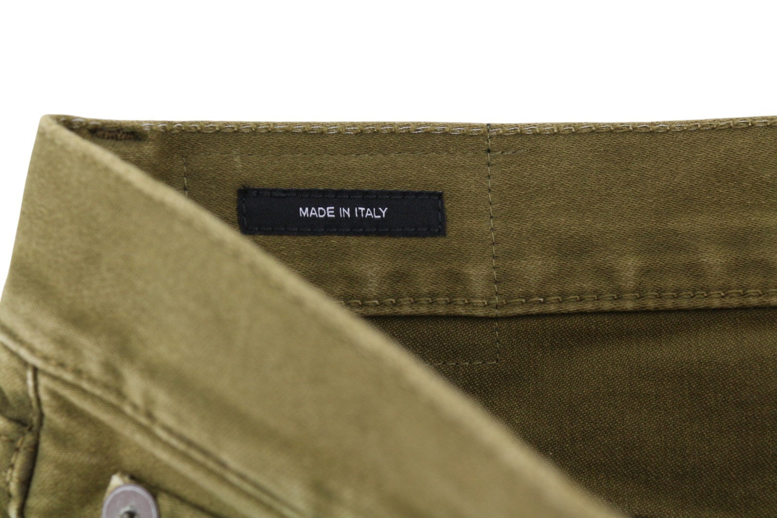 R13 Boyfriend Women Trousers 26 Olive Moleskin Cropped FW25