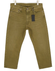 R13 Boyfriend Women Jeans 30 Olive Moleskin Cropped FW25