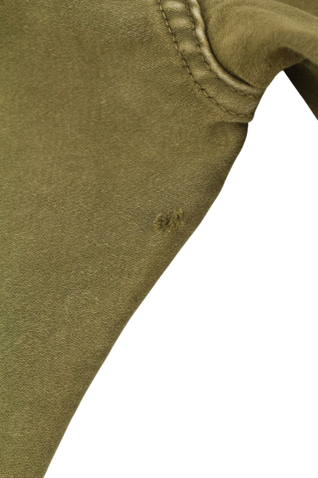 R13 Boyfriend Women Jeans 30 Olive Moleskin Cropped FW25